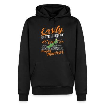 Gottesanbeterin Praying Mantis Fangschrecke - Männer Premium Bio Hoodie - Schwarz - Vorne - Nico (187cm)