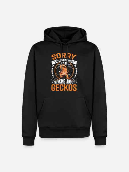 Gecko Geschenk Leopardgecko - Männer Premium Bio Hoodie - Schwarz