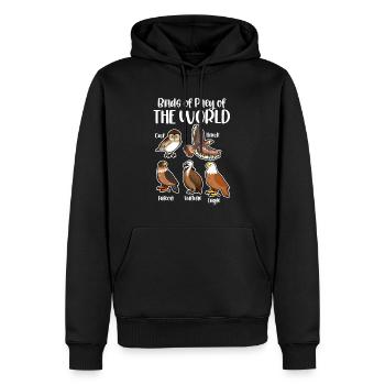 Birds of Prey Of The World - Men’s Premium Organic Hoodie - black - Front - Nico (187cm)