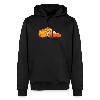 Kürbisgewürzkuchen Foodie Schlagsahne Dessert - Männer Premium Bio Hoodie - Schwarz - Vorne - Nico (187cm)