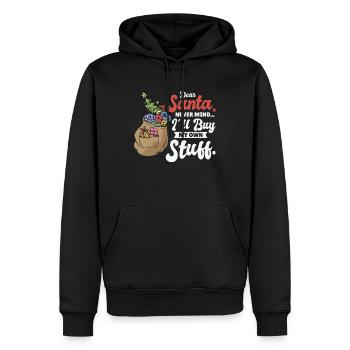 Lieber Weihnachtsmann Weihnachtsgeschenk-Feier - Männer Premium Bio Hoodie - Schwarz - Vorne - Nico (187cm)