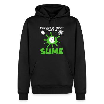 Slime Time Dripping Slime Drip Gear Slime Maker - Sweat à capuche Premium bio Homme - noir - Devant - Nico (187cm)