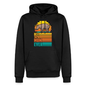 Best Tapir Mom Ever - Männer Premium Bio Hoodie - Schwarz - Vorne - Nico (187cm)