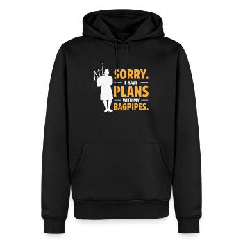 Dudelsackspieler Dudelsackspiel Dudelsack Schotte - Männer Premium Bio Hoodie - Schwarz - Vorne - Nico (187cm)