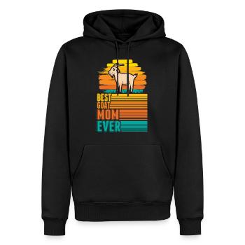 Best Goat Mom Ever Goats Mama Goat - Men’s Premium Organic Hoodie - black - Front - Nico (187cm)