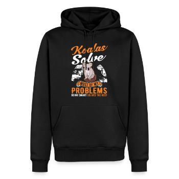 Koala Gift Koala Bear - Men’s Premium Organic Hoodie - black - Front - Nico (187cm)