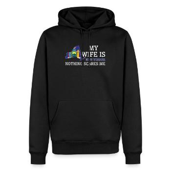 Nichts macht mir Angst New Yorker Ehefrau New York - Männer Premium Bio Hoodie - Schwarz - Vorne - Nico (187cm)