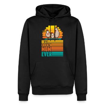 Meilleure maman poulet de tous les temps Hühner Mama - Sweat à capuche Premium bio Homme - noir - Devant - Nico (187cm)