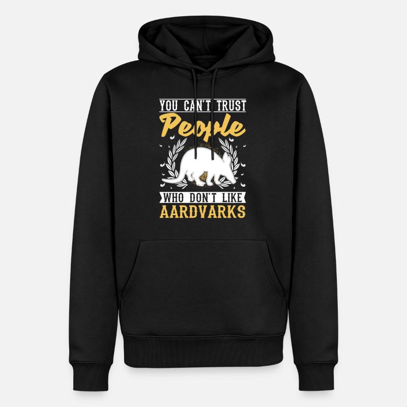 Aardvark Cadeau Aardvark - Sweat à capuche Premium bio Homme - noir