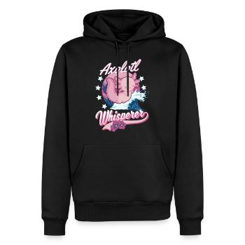 Axolotl Flüsterer Axolotl Whisperer - Männer Premium Bio Hoodie - Schwarz - Vorne - Nico (187cm)