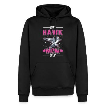 Faucons Mama Fauconnier Faucon crécerelle Fauconnerie Fauconnerie Fauconnerie Fauconnerie - Sweat à capuche Premium bio Homme - noir - Devant - Nico (187cm)