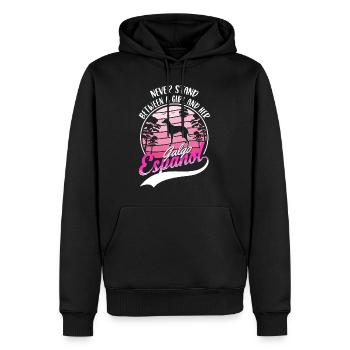 Galgo Espanol Fille Lévrier espagnol Galgo - Sweat à capuche Premium bio Homme - noir - Devant - Nico (187cm)