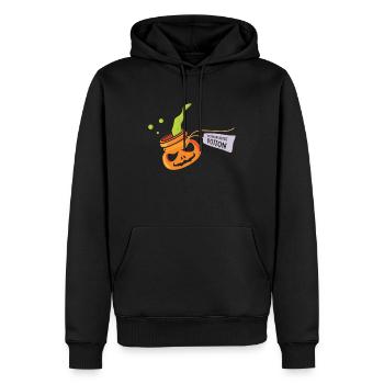 Kürbisgewürz-Trank Kaffee-Enthusiast Halloween - Männer Premium Bio Hoodie - Schwarz - Vorne - Nico (187cm)