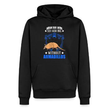 Cadeau de tatou Maître à l’omet - Sweat à capuche Premium bio Homme - noir - Devant - Nico (187cm)