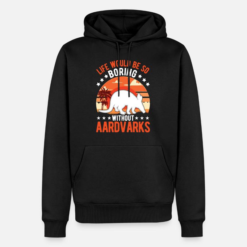 Aardvark Cadeau Aardvark - Sweat à capuche Premium bio Homme - noir