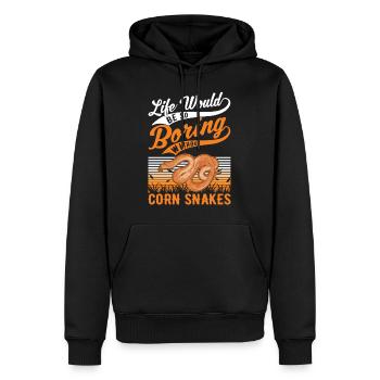 Corn Snake Cadeau Corn Snake - Sweat à capuche Premium bio Homme - noir - Devant - Nico (187cm)