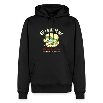 Rotäugiger Laubfrosch Niedliches - Männer Premium Bio Hoodie - Schwarz - Vorne - Nico (187cm)