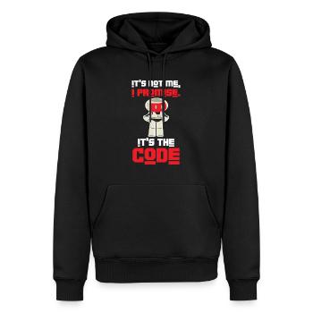 Roboter Künstliche Intelligenz Maschine - Männer Premium Bio Hoodie - Schwarz - Vorne - Nico (187cm)