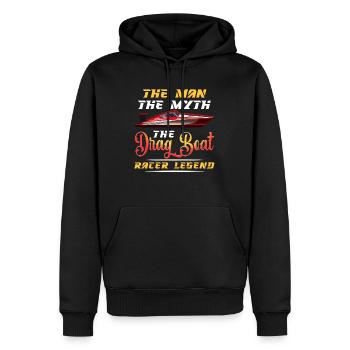 Drag Boat Racing Racer Schnellbootfahrer Legende - Männer Premium Bio Hoodie - Schwarz - Vorne - Nico (187cm)