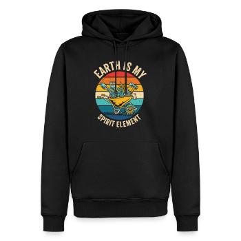 Landschaftsbau Gartenbau Gärtner Gartenanlage - Männer Premium Bio Hoodie - Schwarz - Vorne - Nico (187cm)