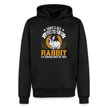 Kaninchen Häschen Hase Kaninchen - Männer Premium Bio Hoodie - Schwarz - Vorne - Nico (187cm)