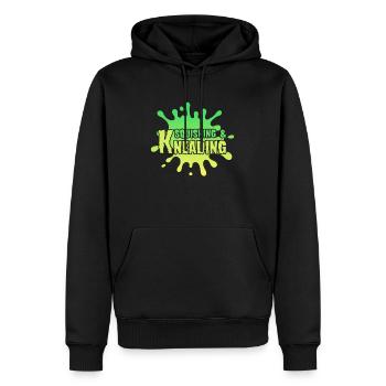 Schleim quetschen und kneten Schleim Splat Logo - Männer Premium Bio Hoodie - Schwarz - Vorne - Nico (187cm)