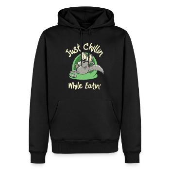 Chinchilla Wildlife Haustier Nagetier Essen - Männer Premium Bio Hoodie - Schwarz - Vorne - Nico (187cm)