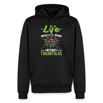 Tarentule Cadeau Araignée Tarentule - Sweat à capuche Premium bio Homme - noir - Devant - Nico (187cm)