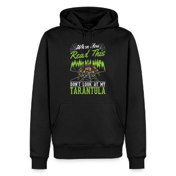 Tarentule Cadeau Araignée Tarentule - Sweat à capuche Premium bio Homme - noir - Devant - Nico (187cm)