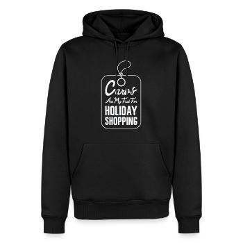 Weihnachten Einkaufen Lebensmittel Liebhaber - Männer Premium Bio Hoodie - Schwarz - Vorne - Nico (187cm)