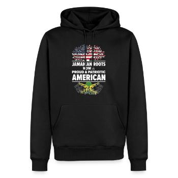 Geborener Jamaikaner Jamaika Amerikaner USA - Männer Premium Bio Hoodie - Schwarz - Vorne - Nico (187cm)