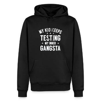 Parenting Kinder Testen Familie Inner Gangster - Männer Premium Bio Hoodie - Schwarz - Vorne - Nico (187cm)