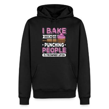 Baker Baking Muffin Cupcakes Cookie Biscuit Baking - Men’s Premium Organic Hoodie - black - Front - Nico (187cm)