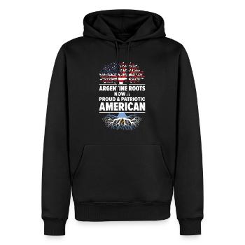 Geboren Argentinien Argentinien Amerikanisch USA - Männer Premium Bio Hoodie - Schwarz - Vorne - Nico (187cm)