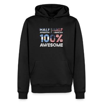 Geboren Argentinien Argentinien Amerikanisch USA - Männer Premium Bio Hoodie - Schwarz - Vorne - Nico (187cm)