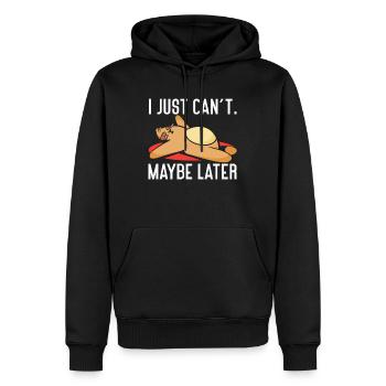 Prokrastinieren Leben Zitate Prokrastinator - Männer Premium Bio Hoodie - Schwarz - Vorne - Nico (187cm)