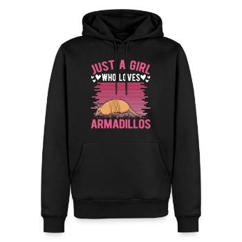 Fille tatou Tatou - Sweat à capuche Premium bio Homme - noir - Devant - Nico (187cm)