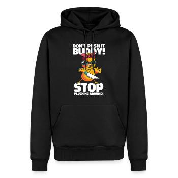 Fieses Haustier Niedliches Huhn Rupfender Vogel - Männer Premium Bio Hoodie - Schwarz - Vorne - Nico (187cm)