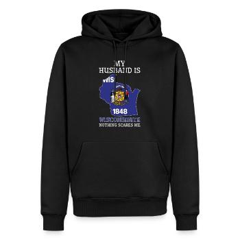 Nichts macht mir Angst Wisconsinite Husband - Männer Premium Bio Hoodie - Schwarz - Vorne - Nico (187cm)