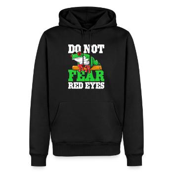 Rotäugiger Laubfrosch Niedliches - Männer Premium Bio Hoodie - Schwarz - Vorne - Nico (187cm)