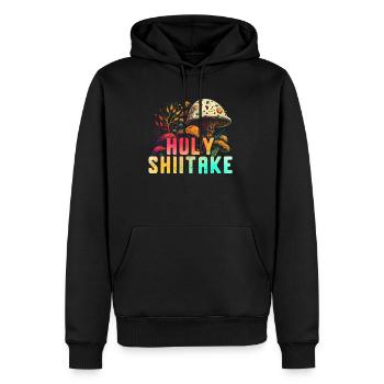 Shiitake Pilz Wald Pilz Shiitake Moral Vegan Umami - Männer Premium Bio Hoodie - Schwarz - Vorne - Nico (187cm)