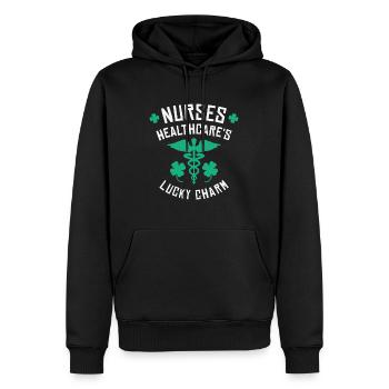 St. Patrick's Day Krankenschwester - Männer Premium Bio Hoodie - Schwarz - Vorne - Nico (187cm)