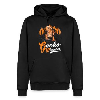 Gecko Flüsterer Gecko Whisperer Leopardgecko - Männer Premium Bio Hoodie - Schwarz - Vorne - Nico (187cm)