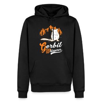 Gerbil Whisperer Racing Rat Cadeau Gerbille - Sweat à capuche Premium bio Homme - noir - Devant - Nico (187cm)