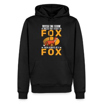 Soyez toujours vous-même Sauf si vous pouvez être un Fox Fuchs - Sweat à capuche Premium bio Homme - noir - Devant - Nico (187cm)