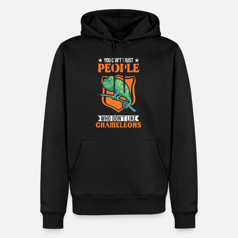 Caméléon Cadeau Caméléon - Sweat à capuche Premium bio Homme - noir