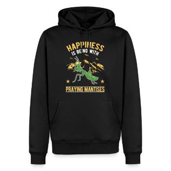 Mante religieuse Mante Mante Mante - Sweat à capuche Premium bio Homme - noir - Devant - Nico (187cm)