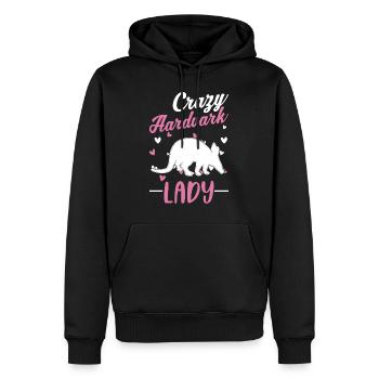 Crazy Aardvark dame Aardvark fille - Sweat à capuche Premium bio Homme - noir - Devant - Nico (187cm)