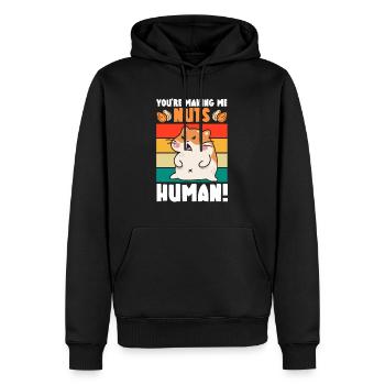 Fieser Hamster Niedliches Tier Hamsterliebhaber - Männer Premium Bio Hoodie - Schwarz - Vorne - Nico (187cm)