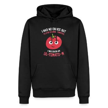 Tomato Gardening Lover Lustiger Gärtner - Männer Premium Bio Hoodie - Schwarz - Vorne - Nico (187cm)